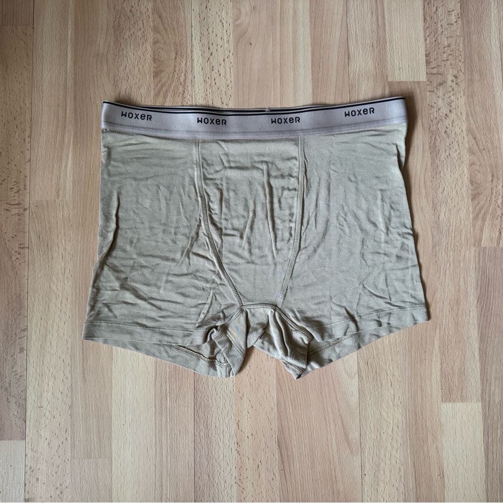 WOXER STAR Tan/Latte Boxer Shorts, Size: Large